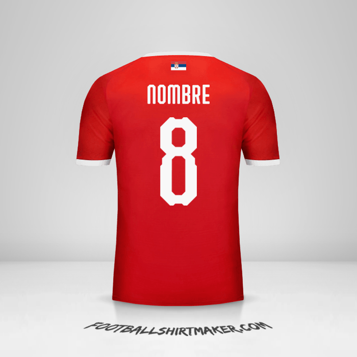 Jersey Serbia 2018 -  nombre - 8