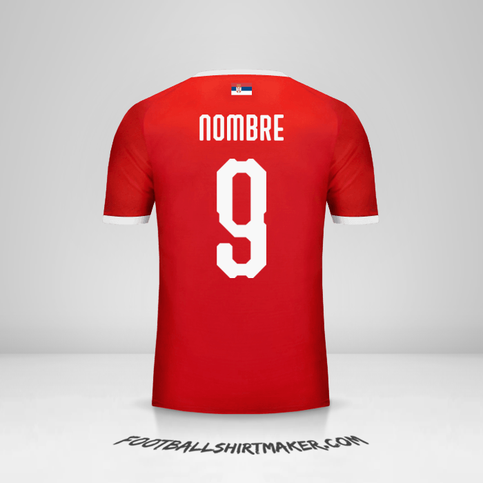 Jersey Serbia 2018 -  nombre - 9