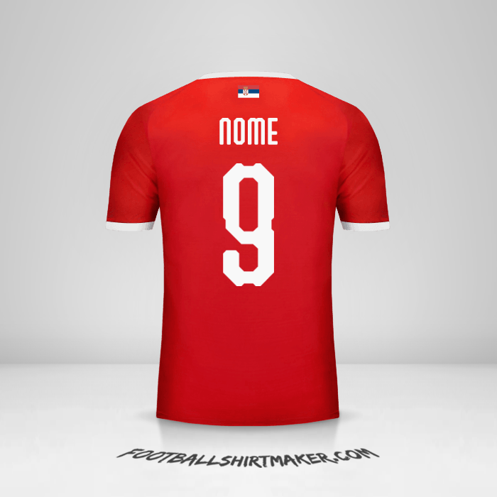 Camisola Sérvia 2018 -  nome - 9