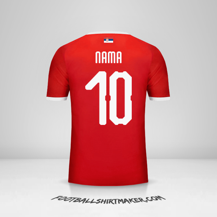 Jersey Serbia 2018 -  nama - 10
