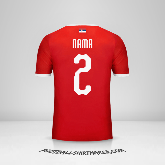Jersey Serbia 2018 -  nama - 2