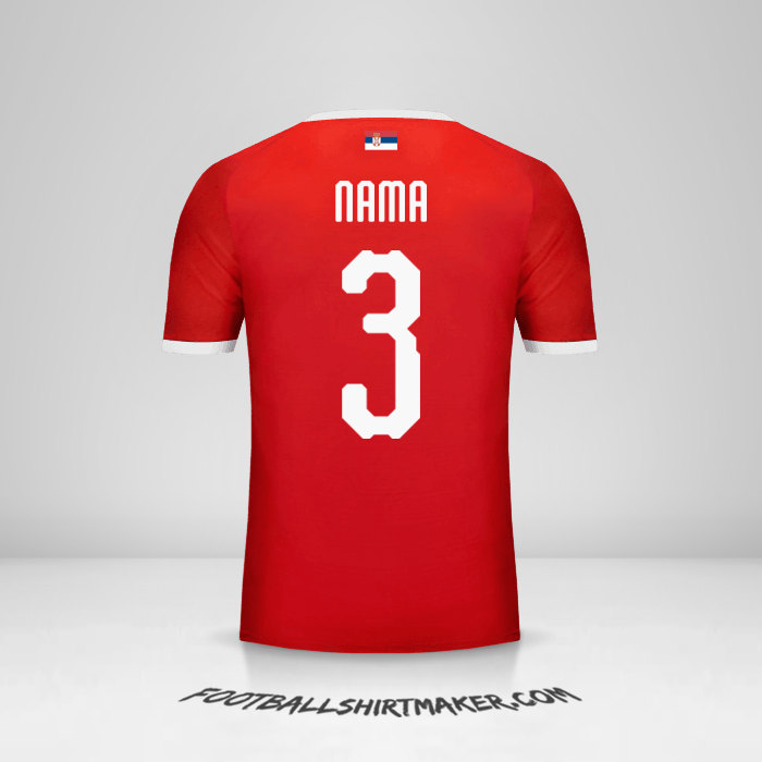 Jersey Serbia 2018 -  nama - 3