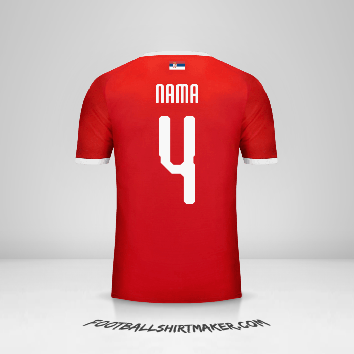 Jersey Serbia 2018 -  nama - 4
