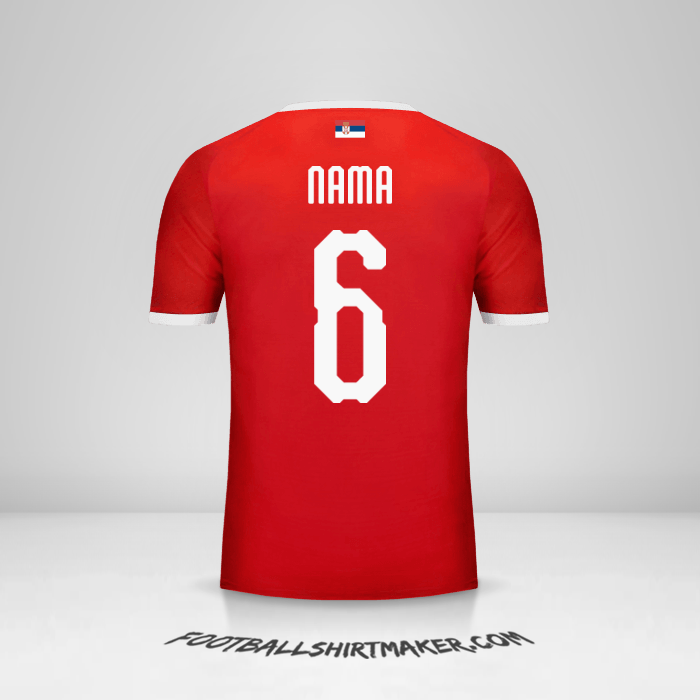 Jersey Serbia 2018 -  nama - 6