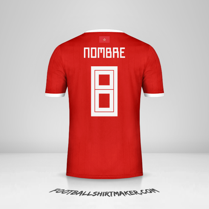 Jersey Marruecos 2018 -  nombre - 8