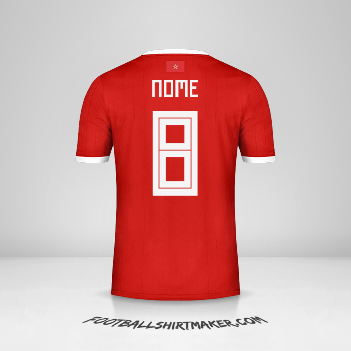 Camisa Marrocos 2018 -  nome - 8