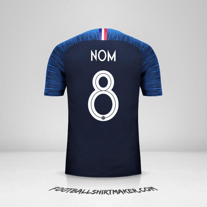 Maillot France 2018 -  nom - 8