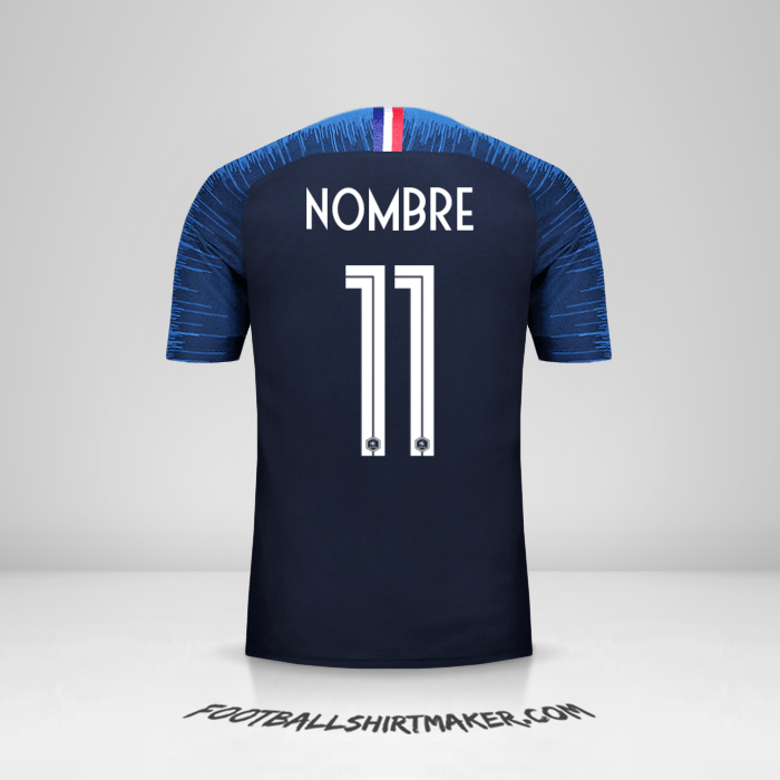 Jersey Francia 2018 -  nombre - 11
