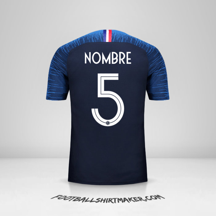 Jersey Francia 2018 -  nombre - 5