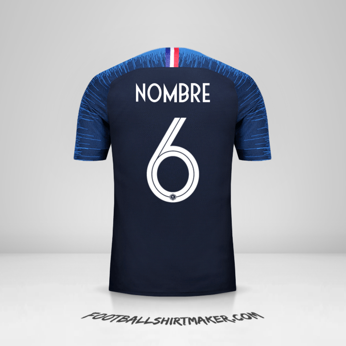 Jersey Francia 2018 -  nombre - 6