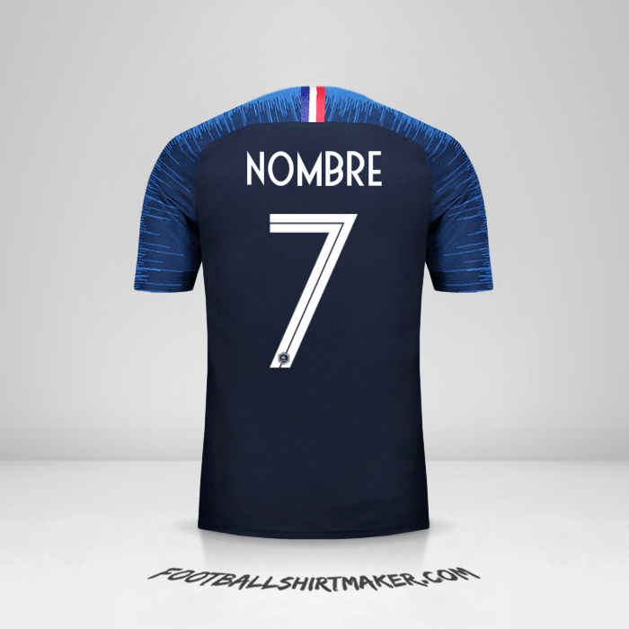 Jersey Francia 2018 -  nombre - 7