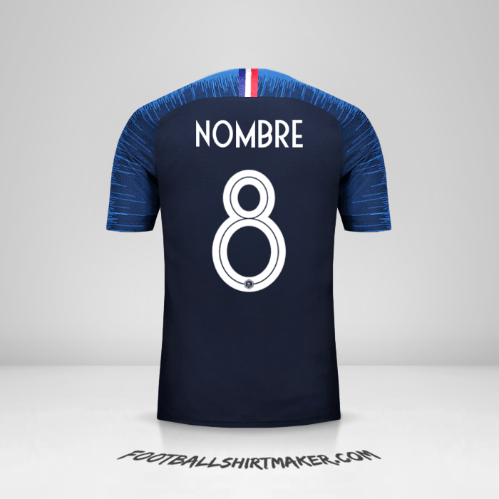 Jersey Francia 2018 -  nombre - 8