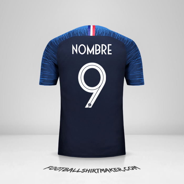 Jersey Francia 2018 -  nombre - 9