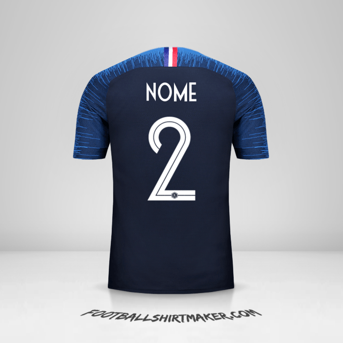 Camisa França 2018 -  nome - 2