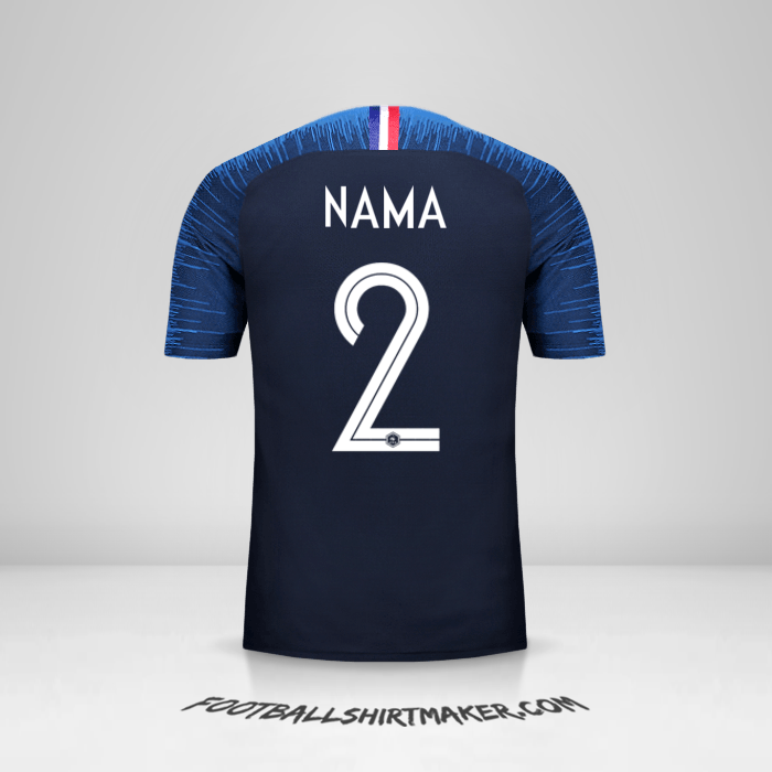 Jersey Prancis 2018 -  nama - 2