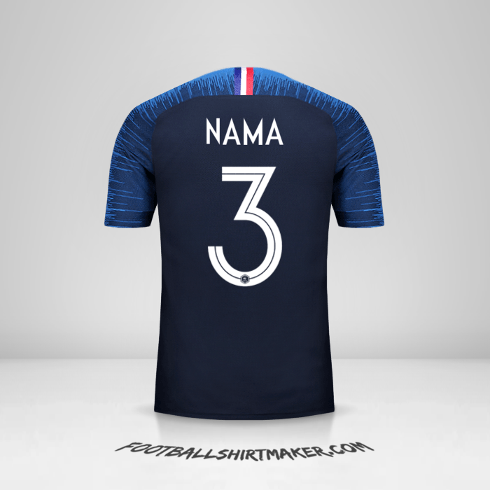 Jersey Prancis 2018 -  nama - 3