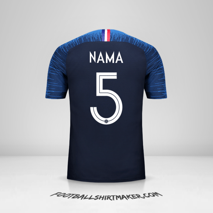Jersey Prancis 2018 -  nama - 5