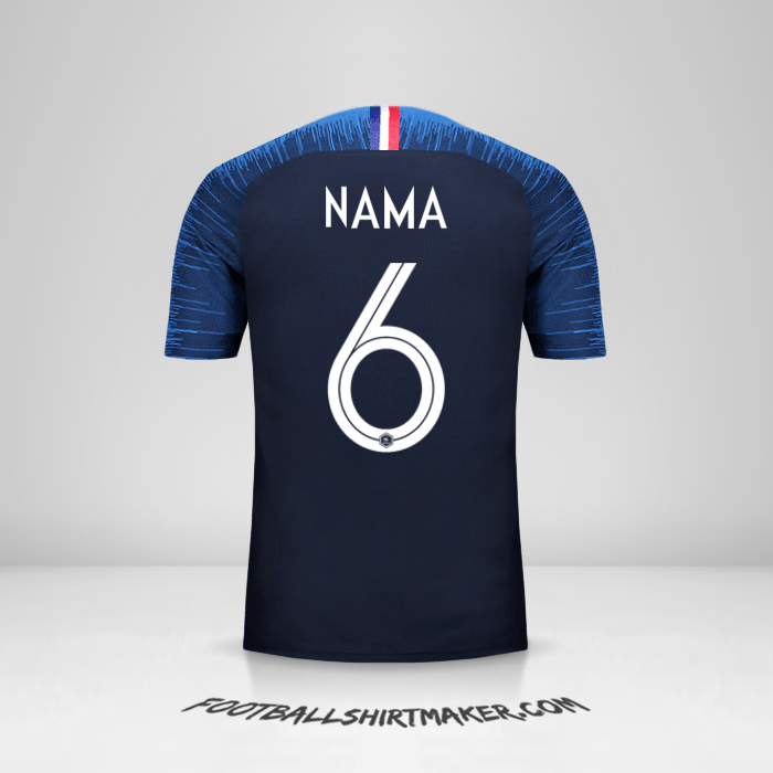 Jersey Prancis 2018 -  nama - 6