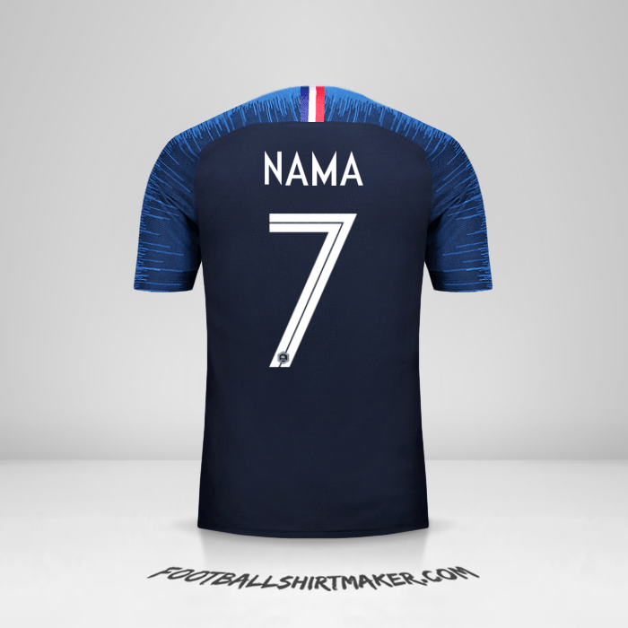 Jersey Prancis 2018 -  nama - 7