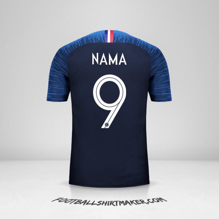 Jersey Prancis 2018 -  nama - 9