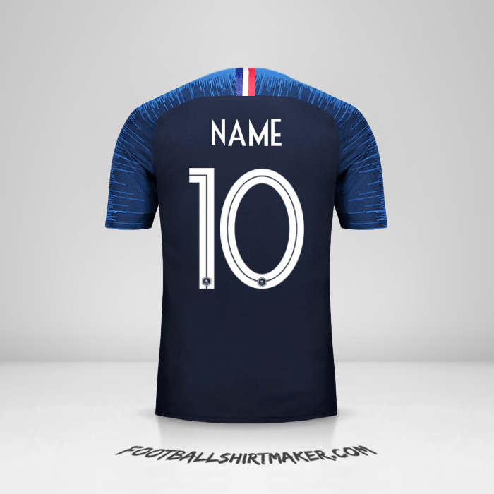 Shirt France 2018 -  name - 10
