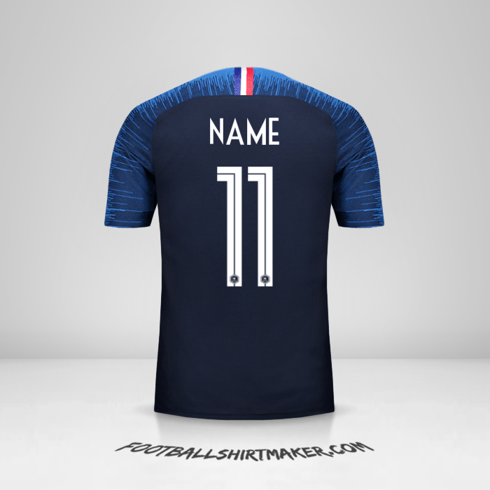 Shirt France 2018 -  name - 11