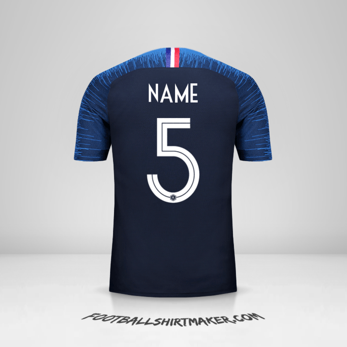 Trikot Frankreich 2018 -  name - 5