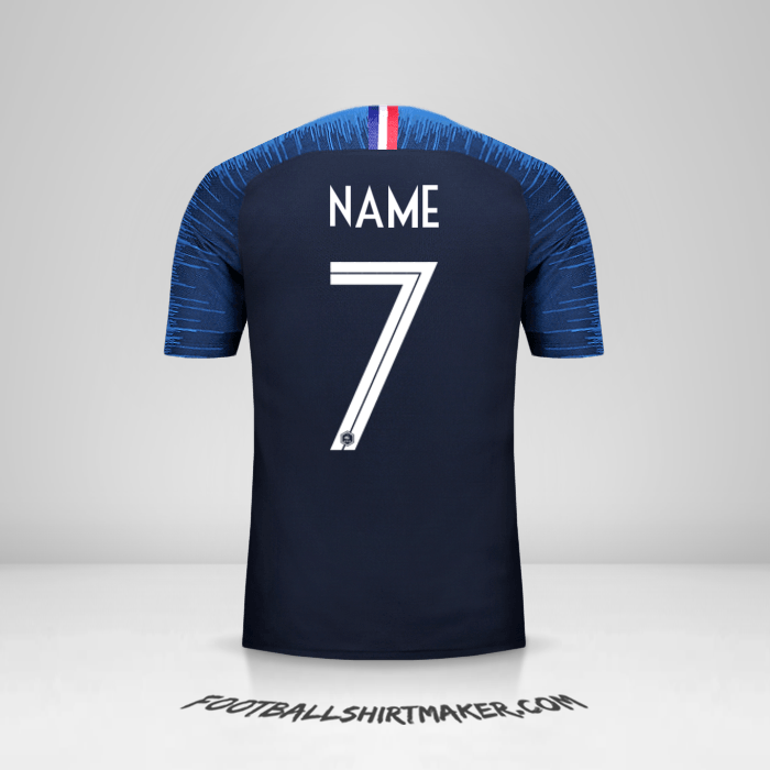 Jersey France 2018 -  name - 7