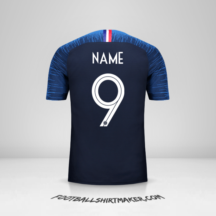 Shirt France 2018 -  name - 9