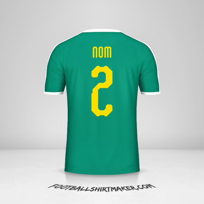 Maillot Sénégal 2018 Extérieur -  nom - 2