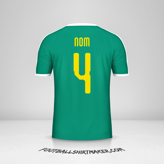 Maillot Sénégal 2018 Extérieur -  nom - 4