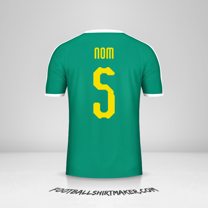 Maillot Sénégal 2018 Extérieur -  nom - 5