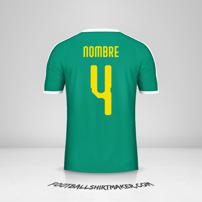 Jersey Senegal 2018 Visita -  nombre - 4
