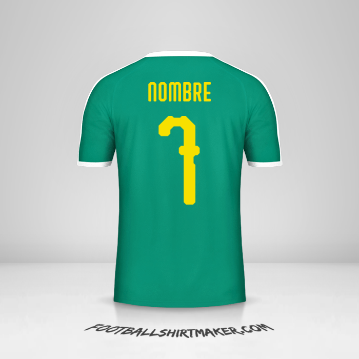 Camiseta Senegal 2018 Visita -  nombre - 7