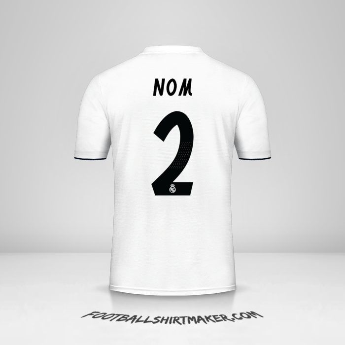 Maillot Real Madrid CF Cup 2018/19 -  nom - 2