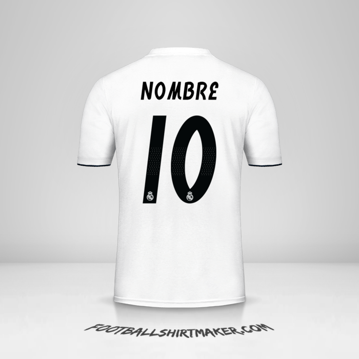 Camiseta Real Madrid CF Cup 2018/19 -  nombre - 10