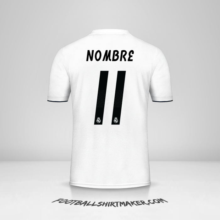 Jersey Real Madrid CF Cup 2018/19 -  nombre - 11