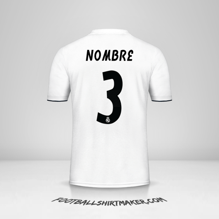 Camiseta Real Madrid CF Cup 2018/19 -  nombre - 3