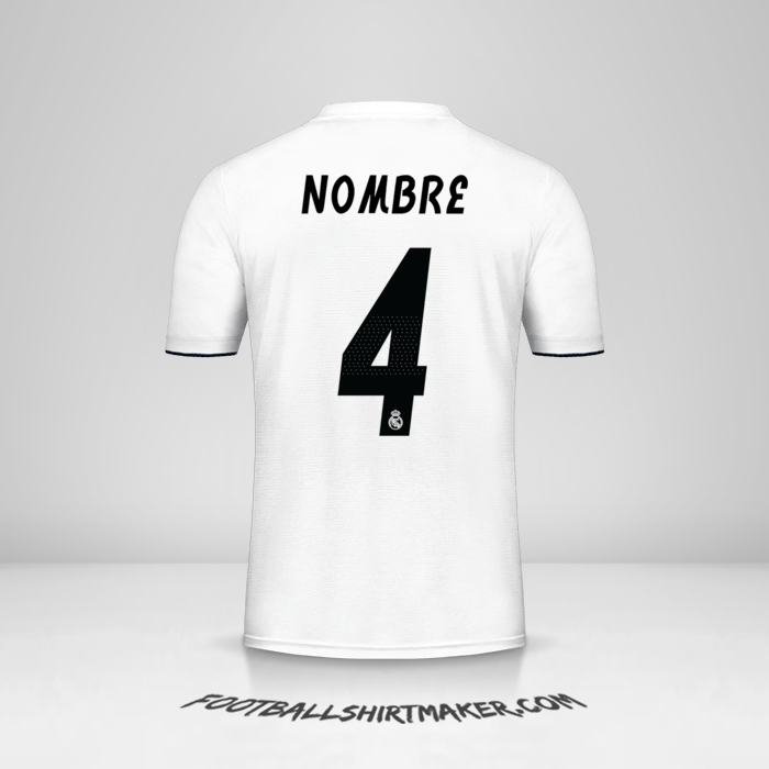 Camiseta Real Madrid CF Cup 2018/19 -  nombre - 4