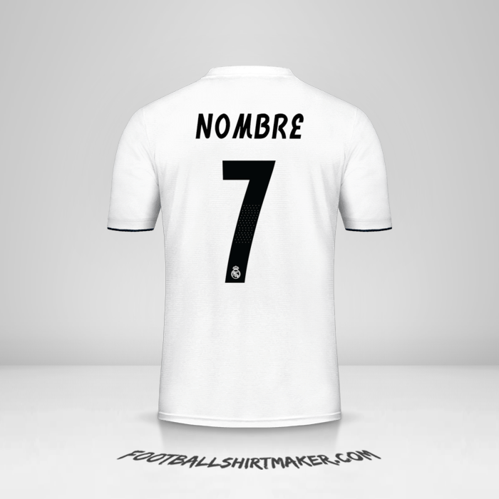 Camiseta Real Madrid CF Cup 2018/19 -  nombre - 7