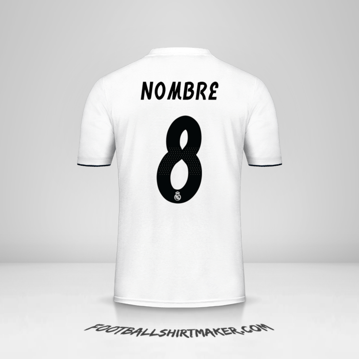 Jersey Real Madrid CF Cup 2018/19 -  nombre - 8