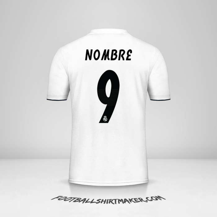 Jersey Real Madrid CF Cup 2018/19 -  nombre - 9