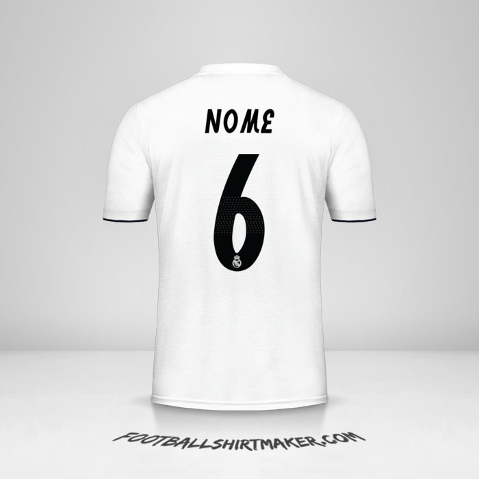 Camisa Real Madrid CF Cup 2018/19 -  nome - 6
