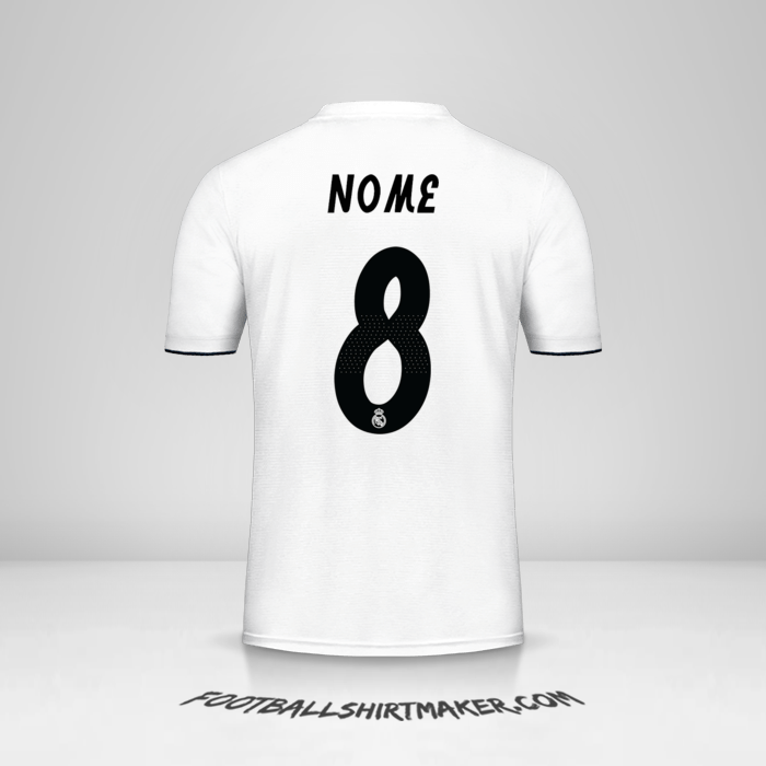 Camisa Real Madrid CF Cup 2018/19 -  nome - 8
