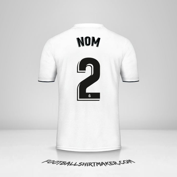 Maillot Real Madrid CF 2018/19 -  nom - 2