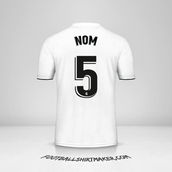 Maillot Real Madrid CF 2018/19 -  nom - 5