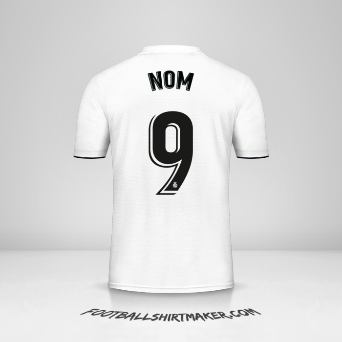 Maillot Real Madrid CF 2018/19 -  nom - 9