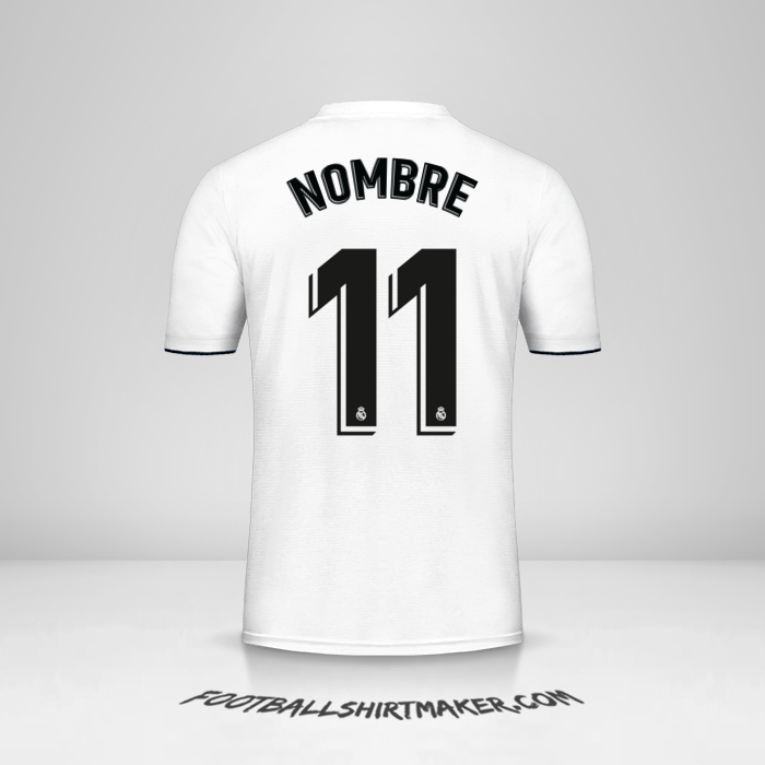 Jersey Real Madrid CF 2018/19 -  nombre - 11