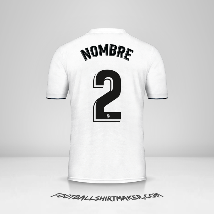 Camiseta Real Madrid CF 2018/19 -  nombre - 2