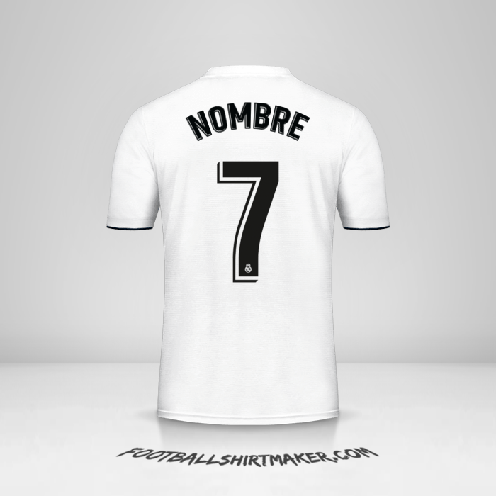 Jersey Real Madrid CF 2018/19 -  nombre - 7